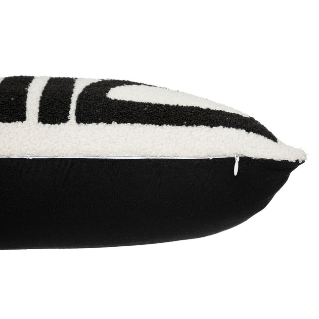 Almohada "Jaiko" rectangular bouclette blanco caramelo 30x50cm - 196271F