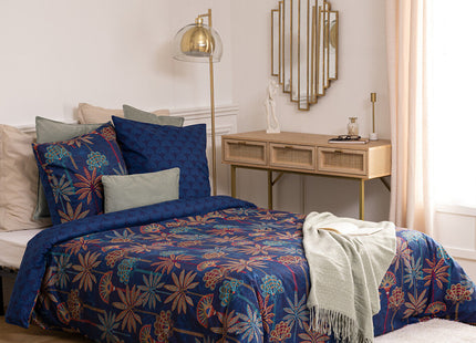 Juego de cama "Papira" algodón azul 240x220cm - 196287