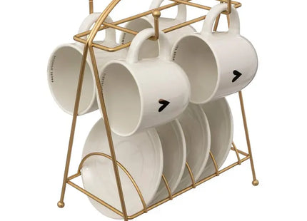 Set de 4 tazas de 170ml "The Floral" + platillos - 196340