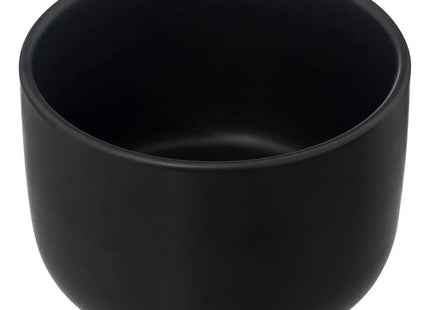 Set de aperitivo de 4 piezas en bambú y porcelana negra - 196388B