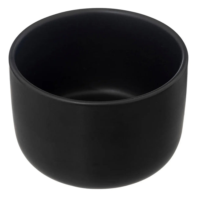 Set de aperitivo de 4 piezas en bambú y porcelana negra - 196388B