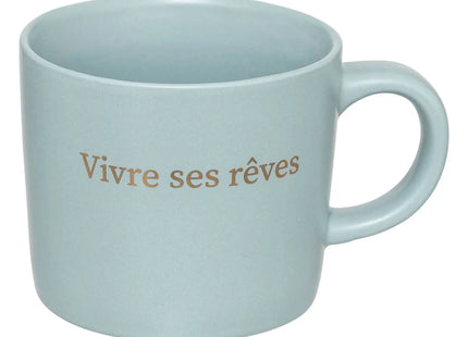 Rack de 4 tazas de porcelana "Belle Journée" 200ml - 196462