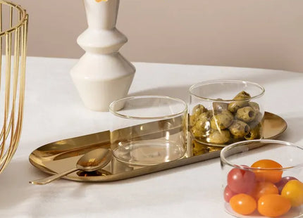 Set de aperitivos de cristal de 4 piezas "Otoño" - 196503
