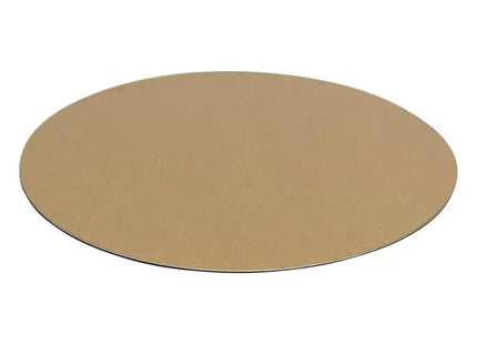 Juego de 6 posavasos dorados con la inscripción "Otoño", de 10 cm de diámetro - 196504