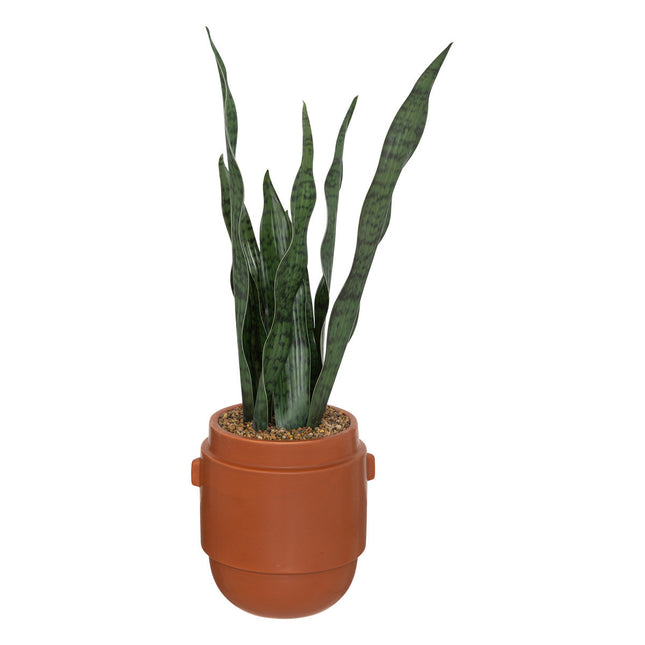 Sansevieria artificial en maceta de cerámica color canela A70cm - 196696