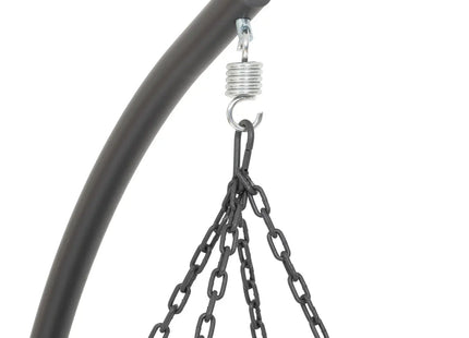 Silla huevo colgante "Gibraltar" en acero tratado epoxi + soporte - 196959