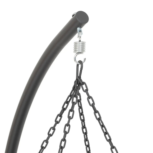 Silla huevo colgante "Gibraltar" en acero tratado epoxi + soporte - 196959