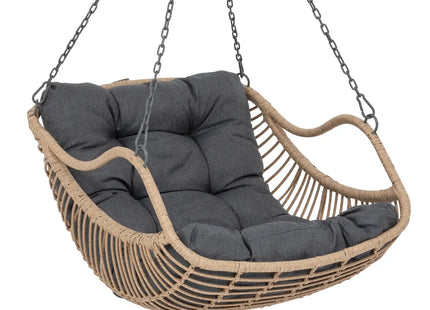 Silla huevo colgante "Gibraltar" en acero tratado epoxi + soporte - 196959