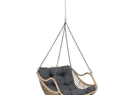 Silla huevo colgante "Gibraltar" en acero tratado epoxi + soporte - 196959