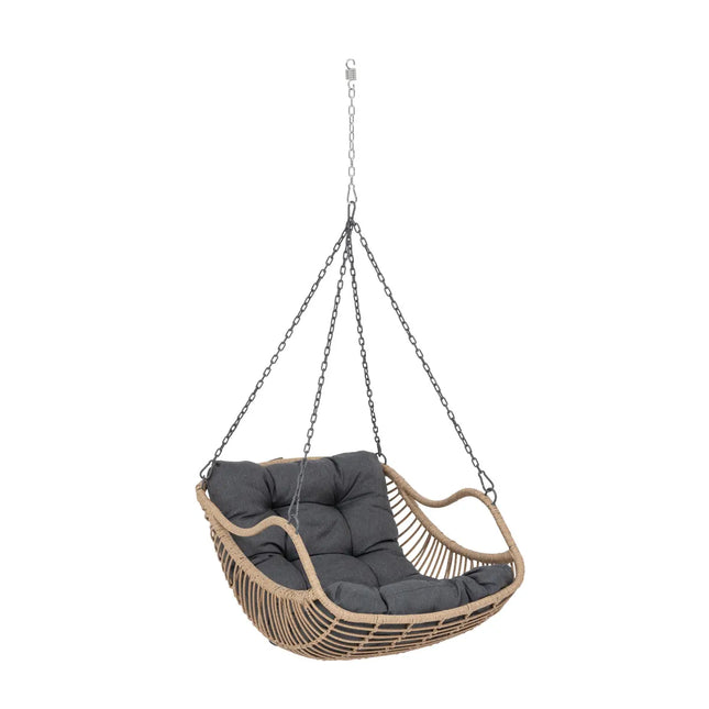 Silla huevo colgante "Gibraltar" en acero tratado epoxi + soporte - 196959