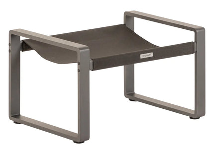 Sillón relax de jardín "Lambinio" grafito en aluminio y acero - 196970A