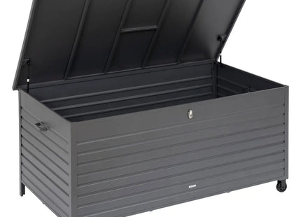 Caja de almacenaje "Menango" grafito 195x96x108cm en aluminio tratado epoxi -  196978