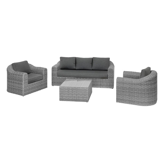 Muebles de jardín de aluminio color sombra "Mooréa" - 197028A