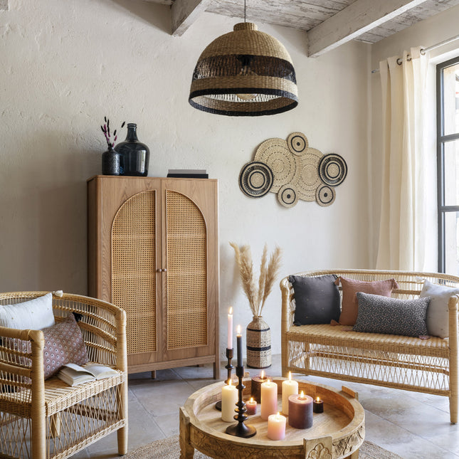 Sillón malawi "Malevio" de ratán natural - 197319A