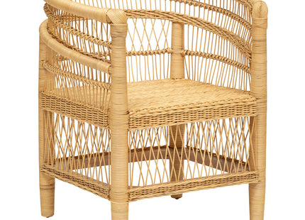 Sillón malawi "Malevio" de ratán natural - 197319A