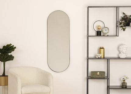 Espejo "Selena" Metal negro A112cm - 197625A