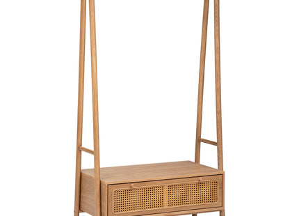 Mueble de entrada "Tiria" con 1 cajón de madera efecto Cannage - 197710