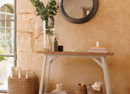 Consola "Olbia" de madera blanca L120cm - 197718