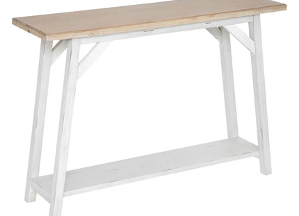 Consola "Olbia" de madera blanca L120cm - 197718