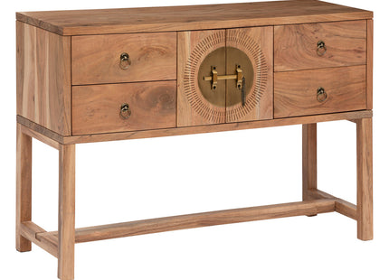 Consola "Jiling" 2 puertas y 4 cajones en Acacia - 197765