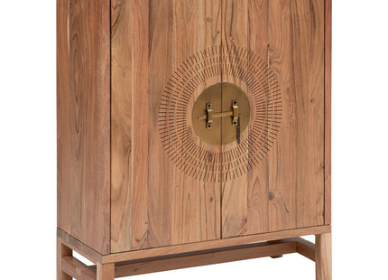 Aparador alto "Jiling" con 2 puertas de madera de acacia L80cm - 197766