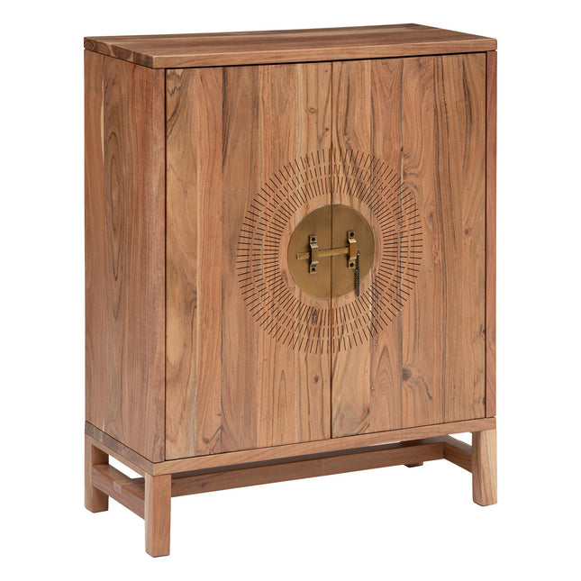 Aparador alto "Jiling" con 2 puertas de madera de acacia L80cm - 197766