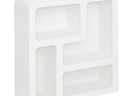 Mueble "Soleya" blanco de 4 nichos, 75 x 30 cm - 197843