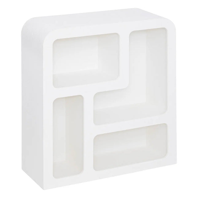 Mueble "Soleya" blanco de 4 nichos, 75 x 30 cm - 197843