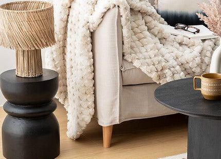 Mesa de centro de madera negra Totem "Jafar" - 197887