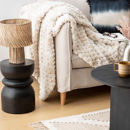 Mesa de centro de madera negra Totem "Jafar" - 197887