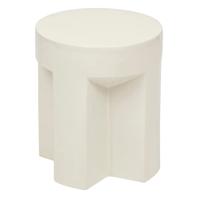 Mesa auxiliar "Kriz" blanca 41x34x34cm - 197888B