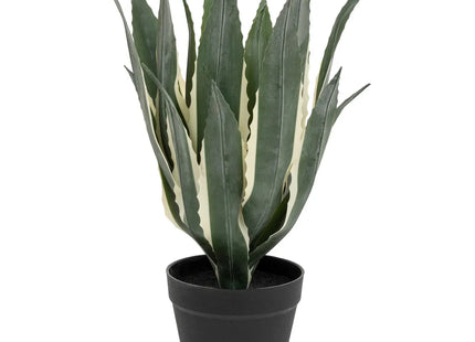 Agave artificial en maceta negra A55cm - 198124
