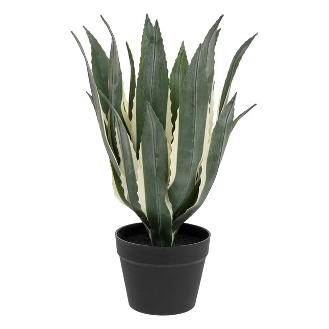 Agave artificial en maceta negra A55cm - 198124