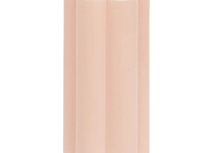 Jarrón forma flor cerámica rosa claro A28cm - 198140