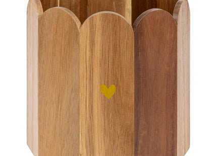 Maceta de pétalos "El floral" D18cm marrón - 198144