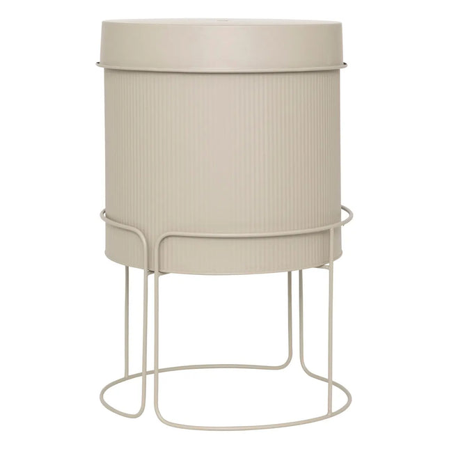 Maceta de metal "Aze" lino PM - 198172B