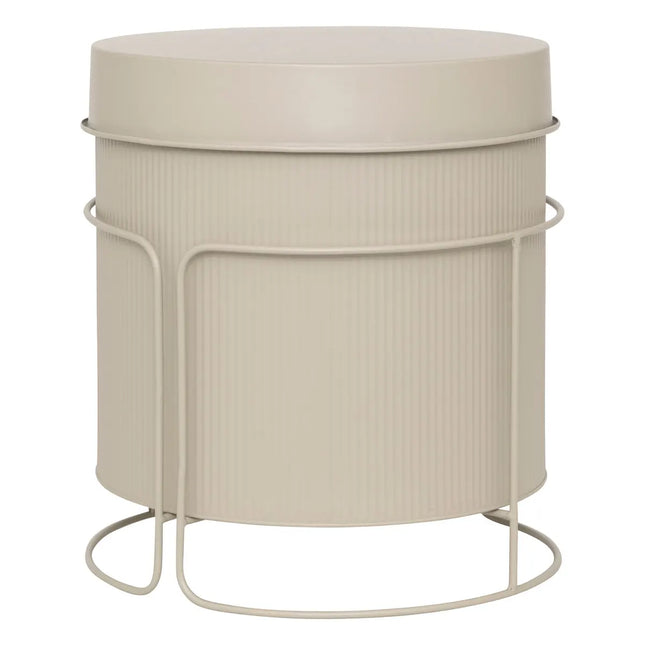 Maceta de metal "Aze" lino MM - 198172B