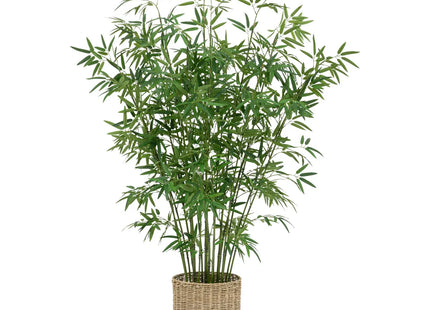 Bambú artificial natural en maceta A150cm verde - 198206