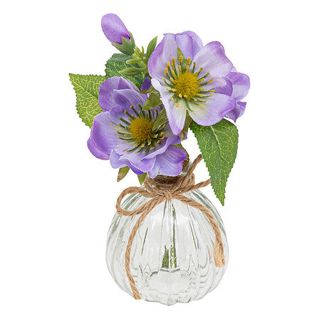 Arreglo floral "Nela" con tarro de cristal, 17 cm de alto - 198220