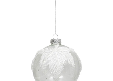 Bola navideña "Encaje" en vidrio 9cm - 198400