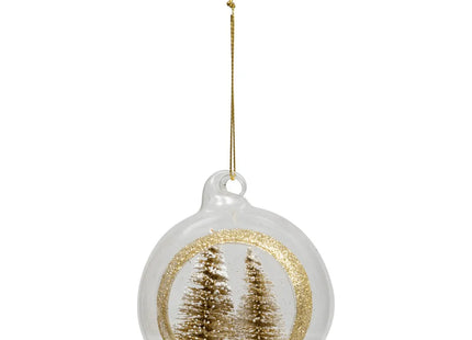 Bola navideña "Abeto" dorado 8cm - 198433