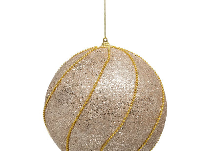 Bola navideña "Maxi" lentejuela dorado D15cm - 198546