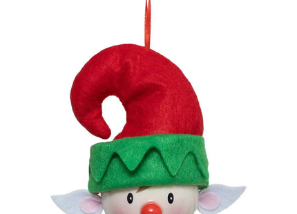 Deco navideña Papel elfo  D7.5cm - 198573