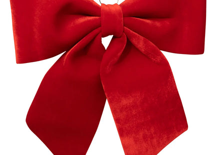 Lazo navideño XXL de terciopelo 70x67cm - 198647