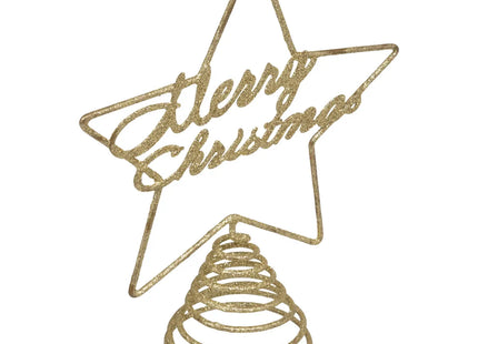 Escudo "Merry Christmas" de metal A22cm - 198664