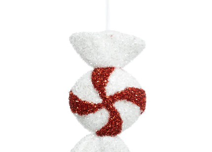 Bombón navideño rojo/blanco 28cm - 198762