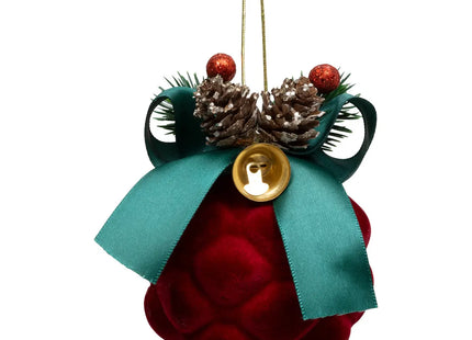 Bola navideña D8cm rojo - 198873