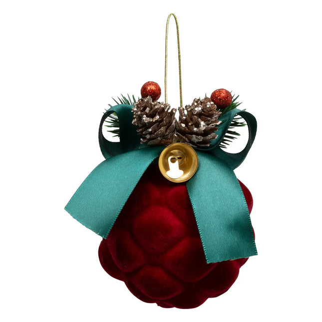 Bola navideña D8cm rojo - 198873