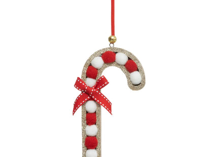 Deco navideña "Caramelo" pompones  A15cm - 198917