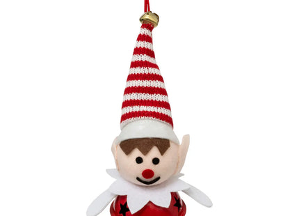 Deco navideña "Campana de elfo" de metal A15cm - 198987